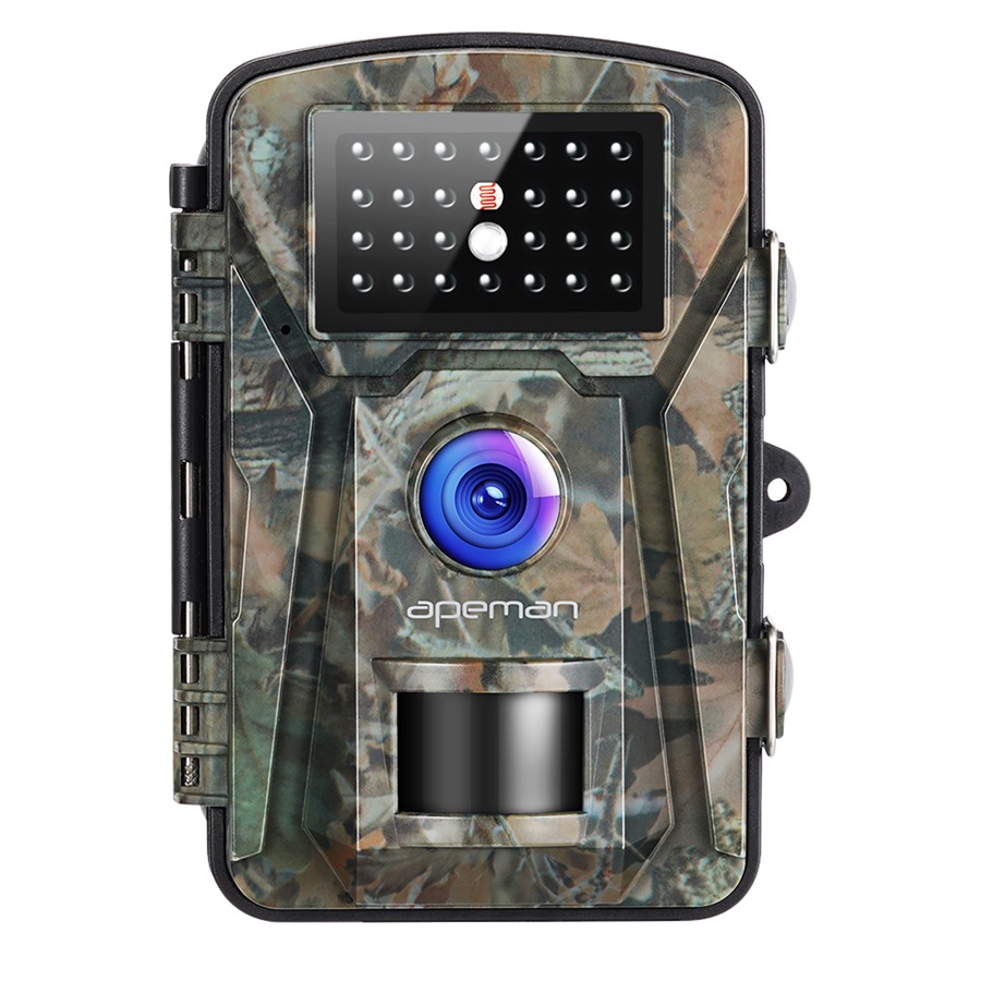 APEMAN H45 Trail Camera, 16MP, 1080P Infrared Hunting Camera, Garden Monitoring, No-Glow