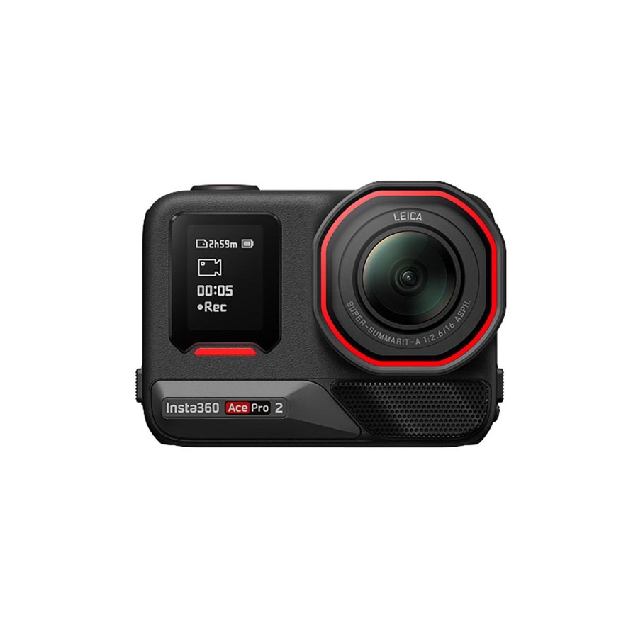 Insta360 Ace Pro 2, 8K AI-Powered Action Camera, Standard Bundle w/ Dual Battery, Midnight Black